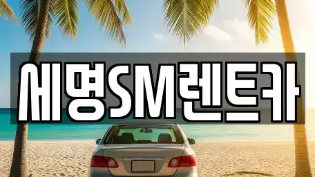 부산 중구 남포동5가 렌트카 전문 세명SM렌트카