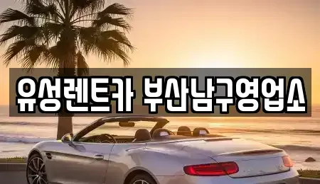 부산광역시 남구 용당동 렌트카 전문 유성렌트카 부산남구영업소