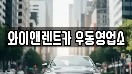 부산광역시 수영구 장기렌트카 전문 와이앤렌트카 우동영업소