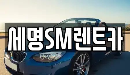 부산광역시 영도구 봉래동5가 렌트카 전문 세명SM렌트카