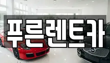 서울 서대문구 충정로3가 렌트카 전문 푸른렌트카