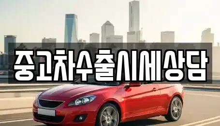 서울특별시 강서구 외발산동 중고차 전문 중고차수출시세상담