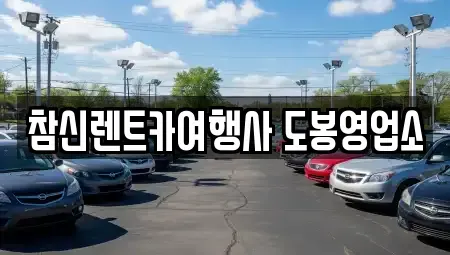 서울특별시 도봉구 창동 렌트카 전문 참신렌트카여행사 도봉영업소