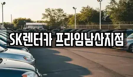 서울특별시 중구 신당동 장기렌트카 전문 SK렌터카 프라임남산지점