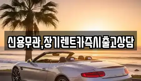 서울특별시 중구 신당동 장기렌트카 전문 신용무관,장기렌트카즉시출고상담