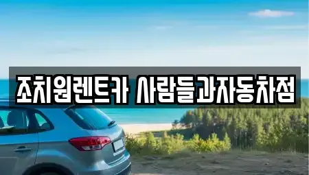 세종특별자치시 조치원읍 렌트카 전문 조치원렌트카 사람들과자동차점