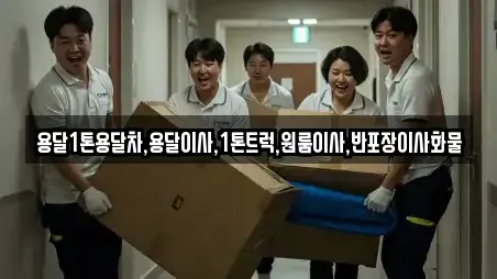 용달1톤용달차,용달이사,1톤트럭,원룸이사,반포장이사화물
