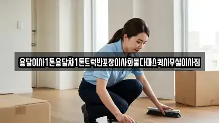 용달이사1톤용달차1톤트럭반포장이사화물다마스퀵사무실이사짐