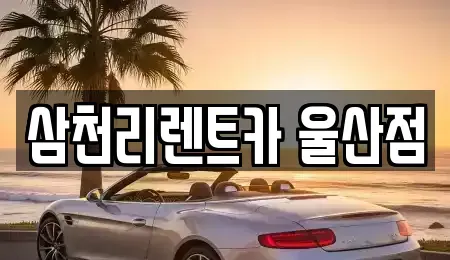 울산 중구 남외동 렌트카 전문 삼천리렌트카 울산점