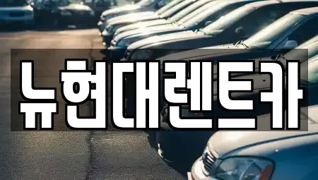 울산 중구 약사동 렌트카 전문 뉴현대렌트카