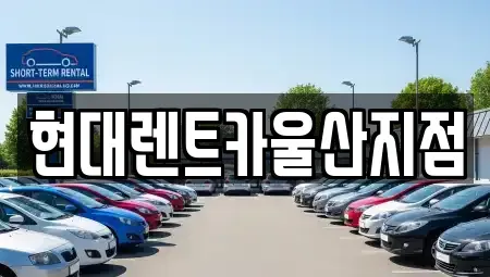 울산 중구 약사동 렌트카 전문 현대렌트카울산지점