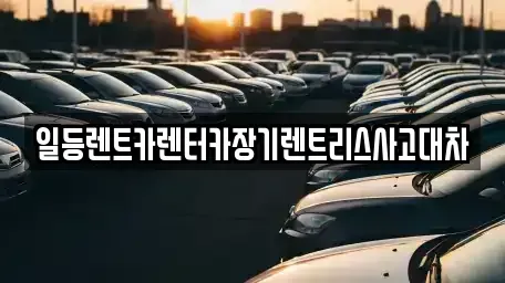 인천 옹진군 북도면 장기렌트카 전문 일등렌트카렌터카장기렌트리스사고대차