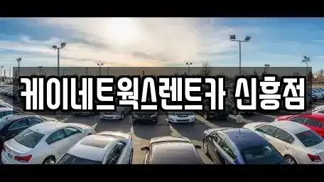 인천 중구 경동 단기렌트카 전문 케이네트웍스렌트카 신흥점