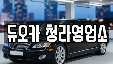 인천광역시 서구 청라동 렌트카 전문 듀오카 청라영업소