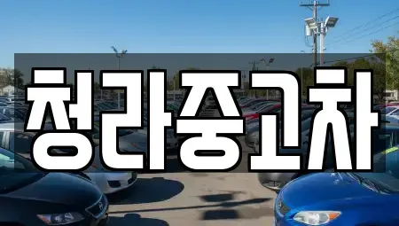 인천광역시 서구 청라동 중고차매매 전문 청라중고차