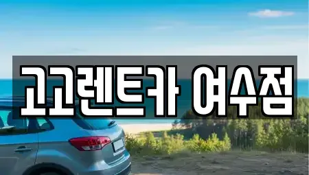 전라남도 여수시 군자동 렌트카 전문 고고렌트카 여수점
