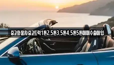 전북 군산시 신풍동 중고차 전문 중고화물차중고트럭1톤2.5톤3.5톤4.5톤5톤매매수출매입