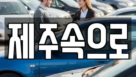 제주 제주시 건입동 렌트카 전문 제주속으로