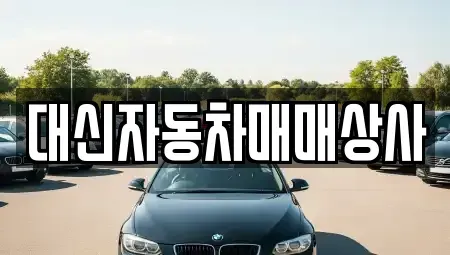 제주 제주시 건입동 중고차매매 전문 대신자동차매매상사