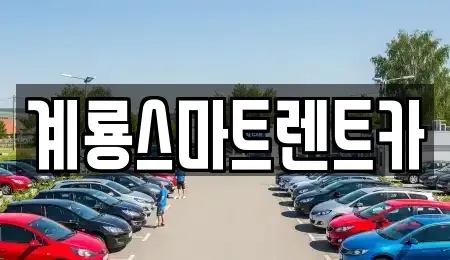 충남 논산시 양촌면 렌트카 전문 계룡스마트렌트카
