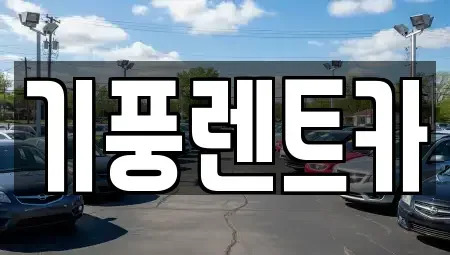 충남 서산시 석림동 렌트카 전문 기풍렌트카