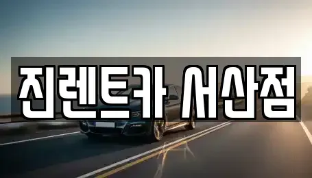 충남 서산시 석림동 렌트카 전문 진렌트카 서산점