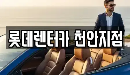 충남 천안시 동남구 목천읍 렌트카 전문 롯데렌터카 천안지점