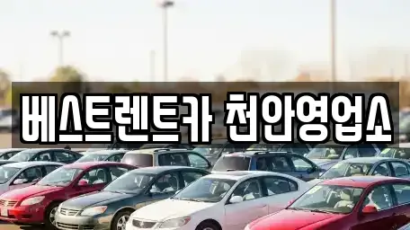 충남 천안시 동남구 안서동 렌트카 전문 베스트렌트카 천안영업소