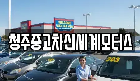 충북 청주시 청원구 정상동 중고차 전문 청주중고차신세계모터스