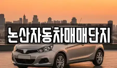 충청남도 논산시 성동면 중고차 전문 논산자동차매매단지