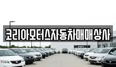 충청남도 보령시 성주면 중고차 전문 코리아모터스자동차매매상사