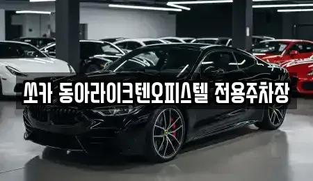 충청남도 천안시 서북구 와촌동 렌트카 전문 쏘카 동아라이크텐오피스텔 전용주차장