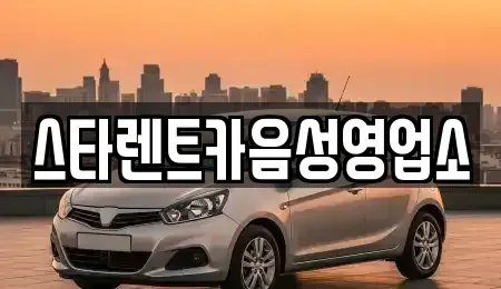 충청북도 음성군 음성읍 렌트카 전문 스타렌트카음성영업소