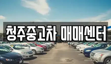 충청북도 청주시 상당구 가덕면 중고차매매 전문 청주중고차 매매센터