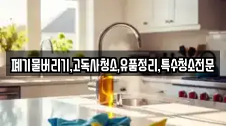 폐기물버리기,고독사청소,유품정리,특수청소전문